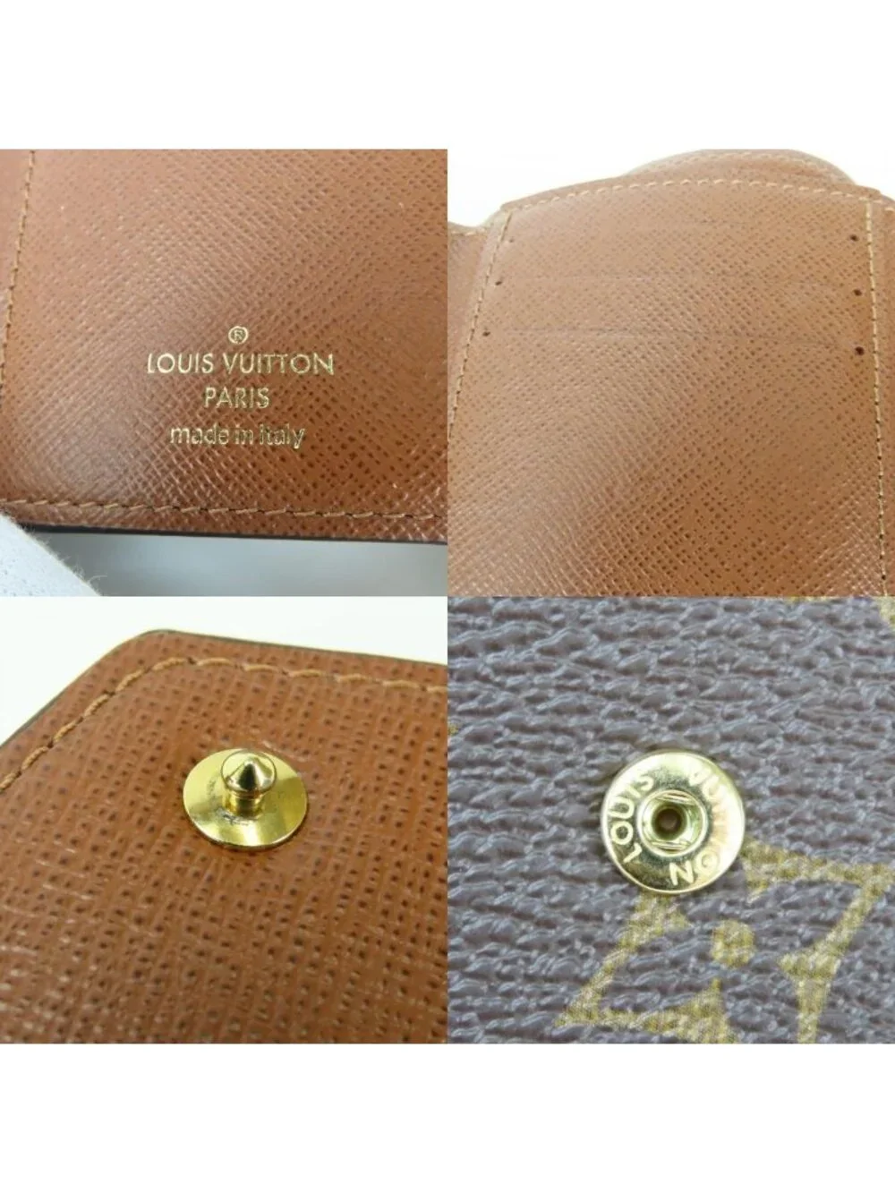Louis Vuitton Trifold Wallet Portefeuille Victorine Monogram Brown Compact Coin